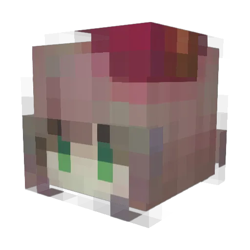_Tomato_o Minecraft avatar head, 3D render