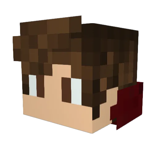 _TonyBurr_ Minecraft avatar head, 3D render