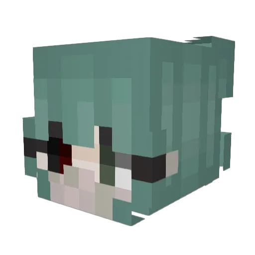 _Toreiru_ Minecraft avatar head, 3D render