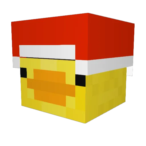 _ToxicDuck_ Minecraft avatar head, 3D render