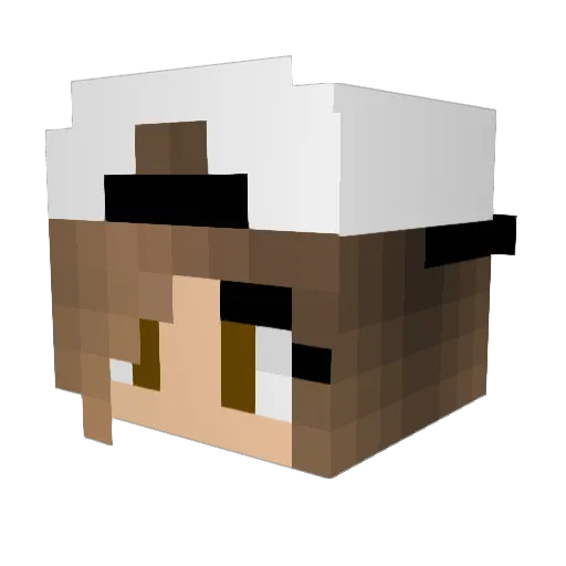 _Toxic_Rose_ Minecraft avatar head, 3D render