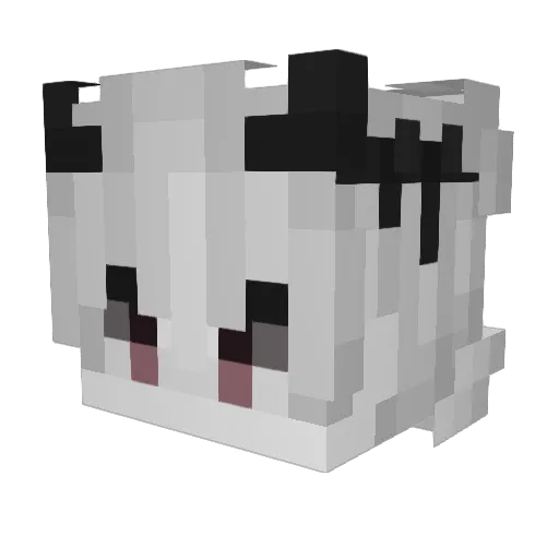 _Tracers Minecraft avatar head, 3D render