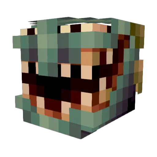 _TrapQueen Minecraft avatar head, 3D render