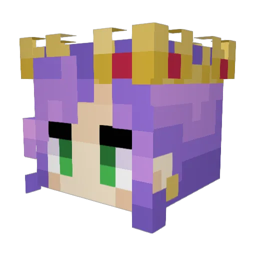 _TraySeven Minecraft avatar head, 3D render