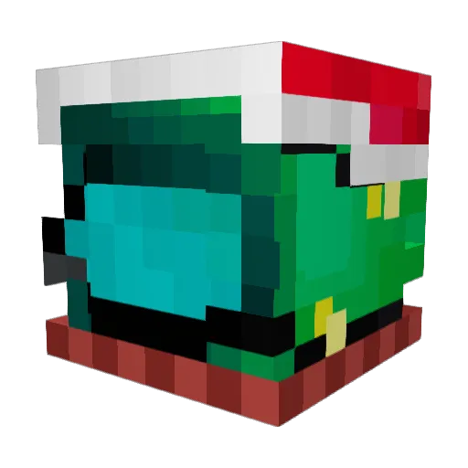 _Treeman Minecraft avatar head, 3D render