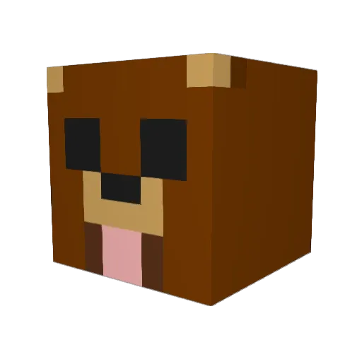_Trey_ Minecraft avatar head, 3D render