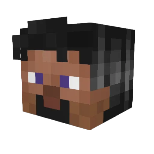 _Tribun_ Minecraft avatar head, 3D render