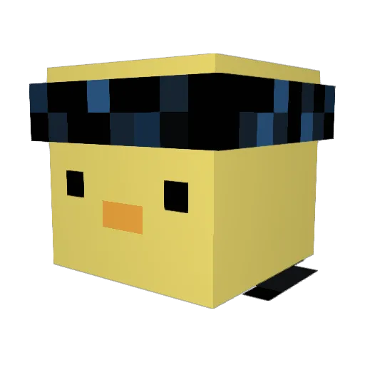 _Trinity_4 Minecraft avatar head, 3D render