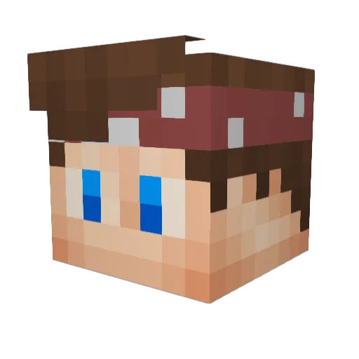 _Triox_ Minecraft avatar head, 3D render