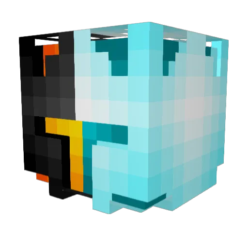_Trisk_ Minecraft avatar head, 3D render