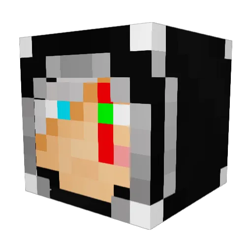 _Troglody Minecraft avatar head, 3D render