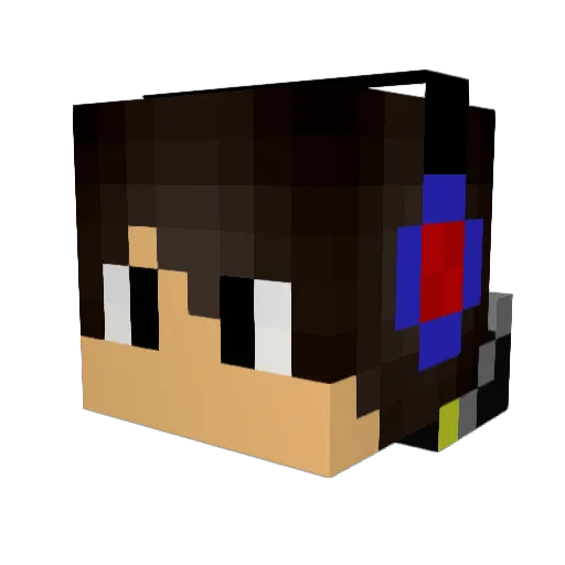 _Trollodya_ Minecraft avatar head, 3D render