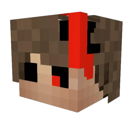_TroubleD_ Minecraft avatar head, 3D render