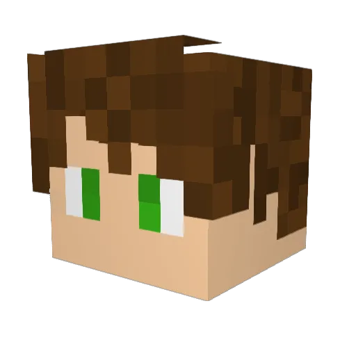 _Trump__ Minecraft avatar head, 3D render