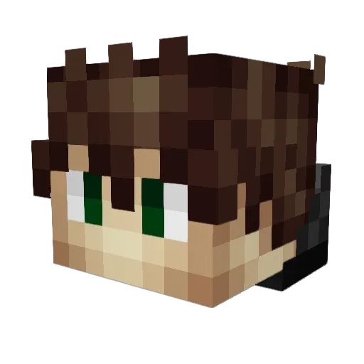 _Tryhqrd_ Minecraft avatar head, 3D render