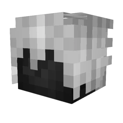_Tsukiyama Minecraft avatar head, 3D render