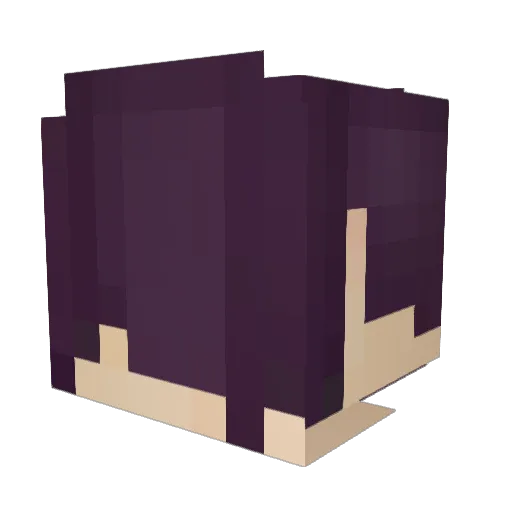 _Tue Minecraft avatar head, 3D render