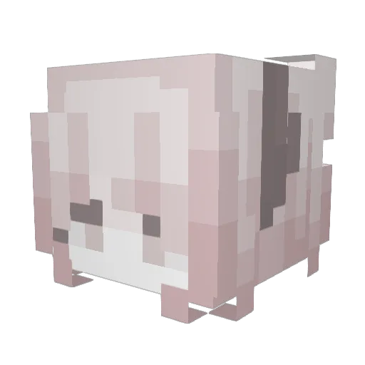 _Tupost_ Minecraft avatar head, 3D render