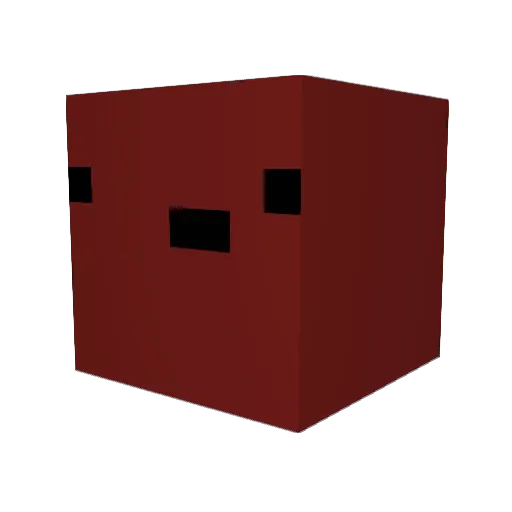 _Turbid Minecraft avatar head, 3D render