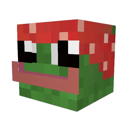 _Tutrox_ Minecraft avatar head, 3D render