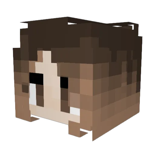 _Tweedy_ Minecraft avatar head, 3D render