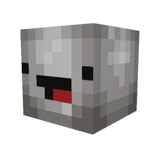 _Twiggle Minecraft avatar head, 3D render