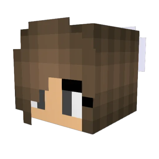 _TwilightBeast_ Minecraft avatar head, 3D render