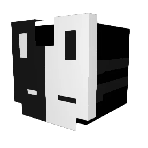 _Twipp_ Minecraft avatar head, 3D render