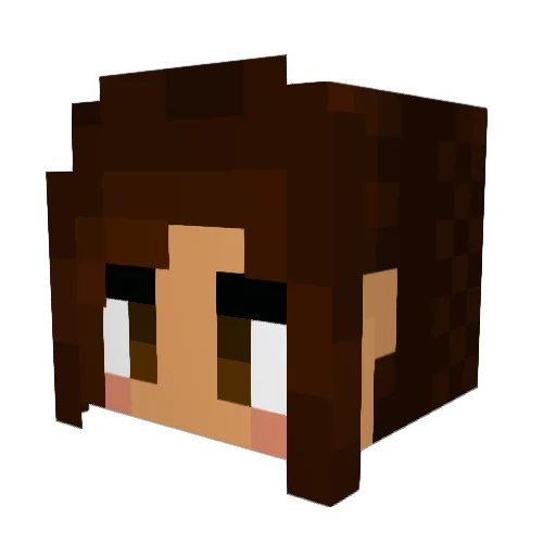 _Twita_ Minecraft avatar head, 3D render