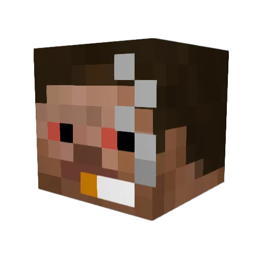 _TwojaTata_ Minecraft avatar head, 3D render
