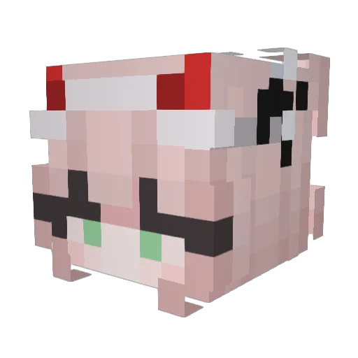 _Tylah Minecraft avatar head, 3D render