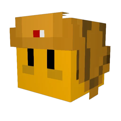 _Tymson Minecraft avatar head, 3D render