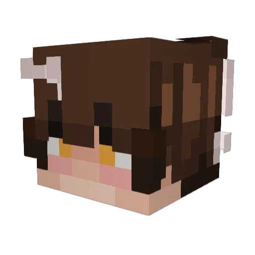 _Tynno_ Minecraft avatar head, 3D render