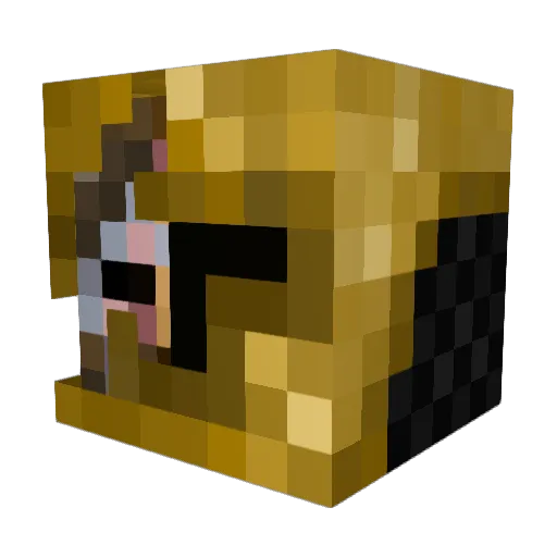 _UFailIWin_ Minecraft avatar head, 3D render