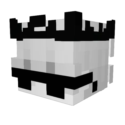 _UN1_ Minecraft avatar head, 3D render