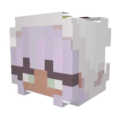 _UVI_ Minecraft avatar head, 3D render