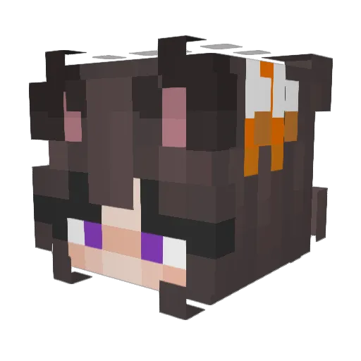 _U_w_U_ Minecraft avatar head, 3D render
