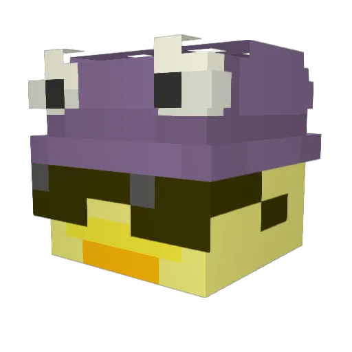 _UchihaDuck Minecraft avatar head, 3D render