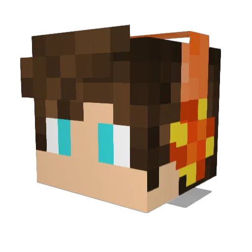 _Uenz_ Minecraft avatar head, 3D render