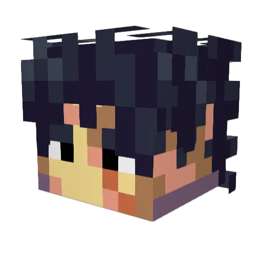 _Uglygod_ Minecraft avatar head, 3D render