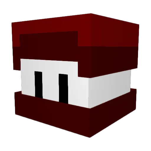 _UltraChungus_ Minecraft avatar head, 3D render