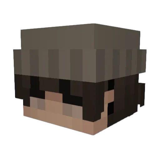 _UnWacho_ Minecraft avatar head, 3D render