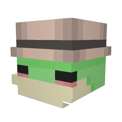 _Uncle_Marcus Minecraft avatar head, 3D render