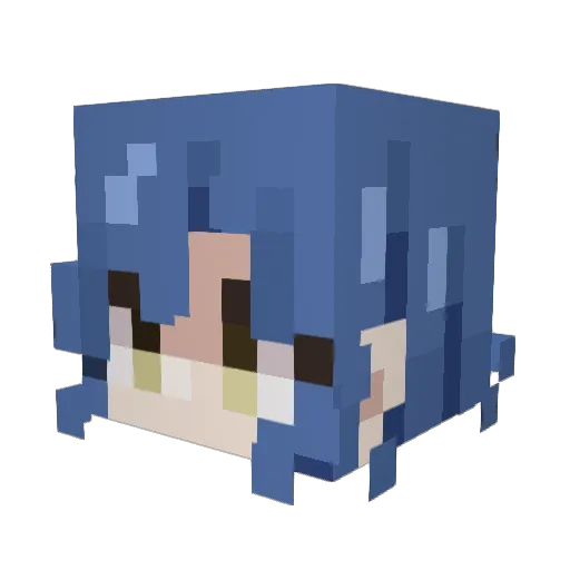 _Understandable Minecraft avatar head, 3D render