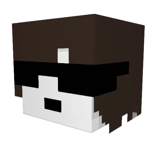_UnleqitQBW_ Minecraft avatar head, 3D render