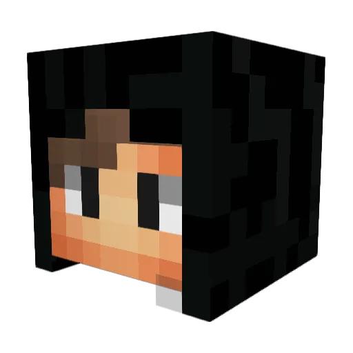 _UnnamedGuy_ Minecraft avatar head, 3D render