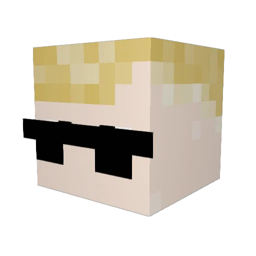 _UrDaddy_ Minecraft avatar head, 3D render