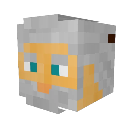 _Uran__ Minecraft avatar head, 3D render