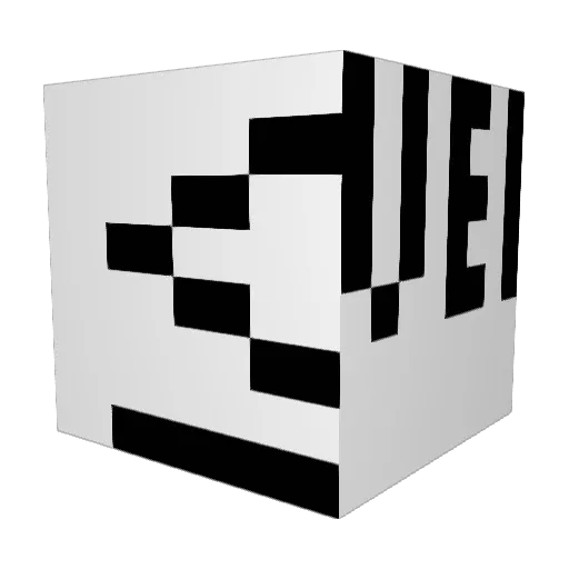 _VELLLLLL_ Minecraft avatar head, 3D render