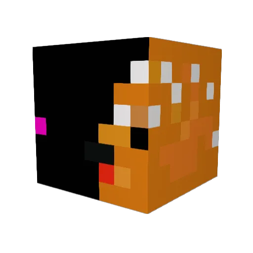 _VENDATTA_ Minecraft avatar head, 3D render